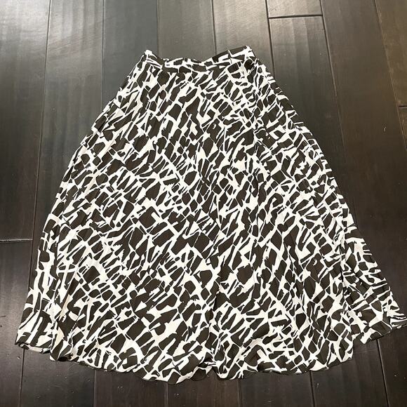 Anthropologie Maeve Abstract Pleated Midi Skirt Hildi Women's Size XXS - Picture 1 of 3